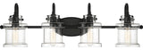 Quoizel DNY8604EK Four Light Bath Fixture, Earth Black Finish