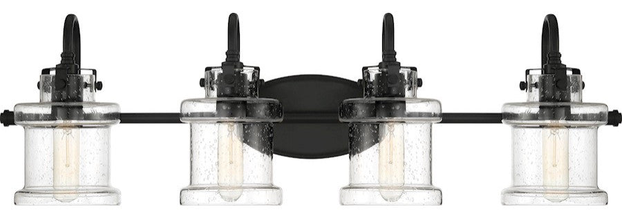 Quoizel DNY8604EK Four Light Bath Fixture, Earth Black Finish
