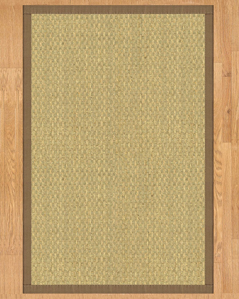 Natural Area Rugs, 7' Round, 100% Natural Fiber Marina, Seagrass Beige,Handmade