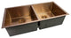 CNOX CHEFF Copper Stainless Steel Kitchen Sink, 33"x20"x9"