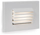 LED Horizontal Louvered Step and Wall Light, White