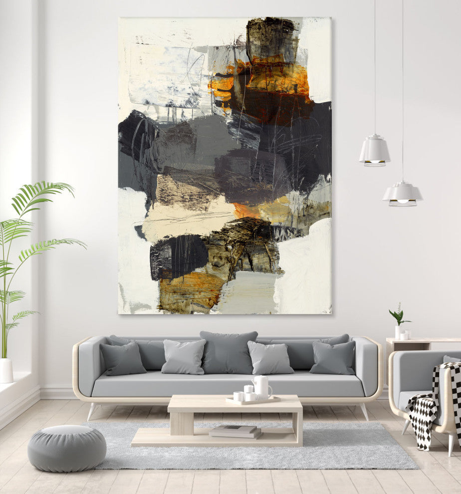 Monochrome Manta IV - 72 x 54 by Brent Foreman