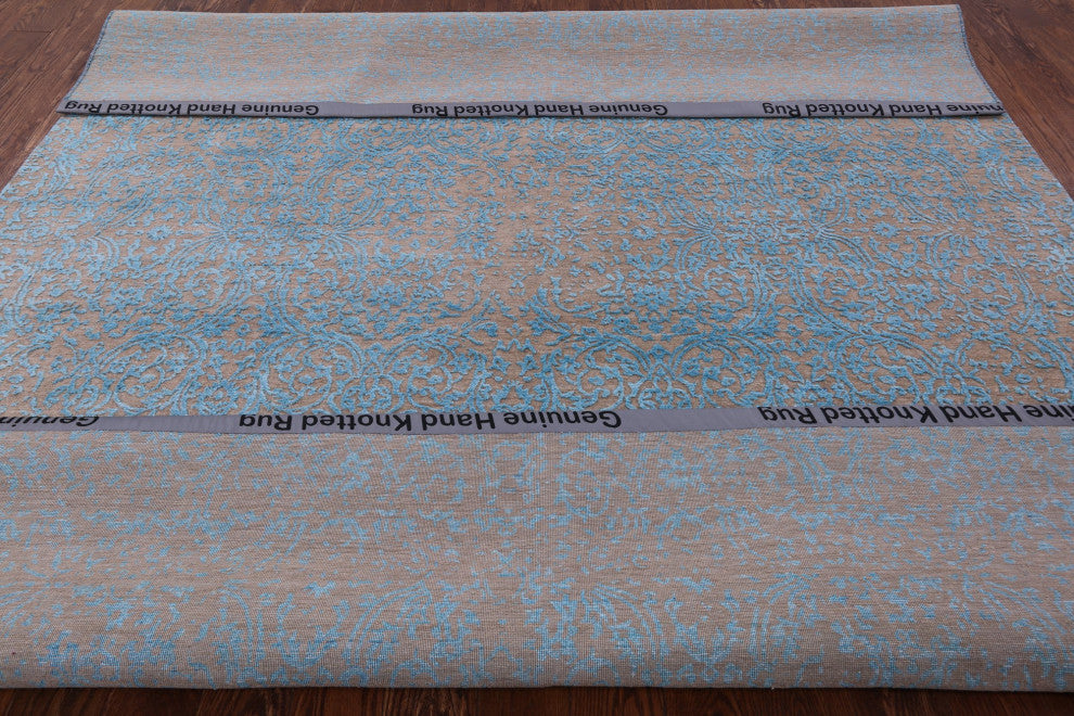 Persian Wool and Silk Hand-Knotted Rug 8' 2" X 10' 1" Q6248