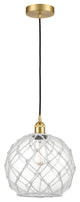 Innovations 616-1P-SG-G122-10RW 1-Light Mini Pendant, Satin Gold