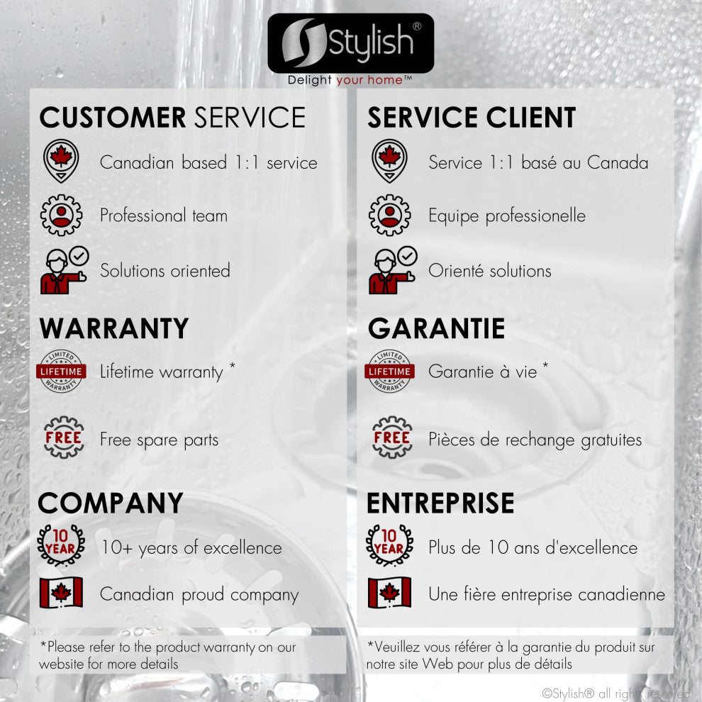 STYLISH Soria Dual Mount 9" Stainless Steel Single-Bowl Kitchen Sink