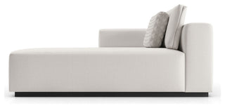 Spruce Modular Left Chaise, Chalk Fabric