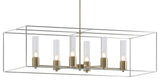 Portico Pendant, Soft Gold, Vintage Platinum Accent