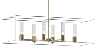 Portico Pendant, Soft Gold, Vintage Platinum Accent