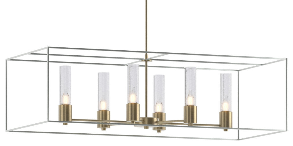 Portico Pendant, Soft Gold, Vintage Platinum Accent