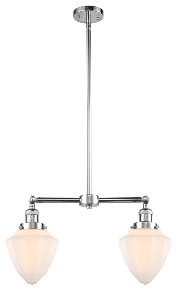 Innovations 209-PC-G661-7-LED 2 Light 24" Island Light, Polished Chrome