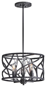 Fredrick Ramond Eve Medium Convertible Flush Mount, Brushed Graphite
