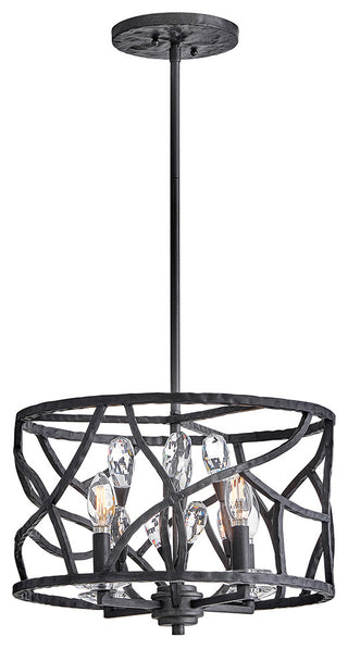 Fredrick Ramond Eve Medium Convertible Flush Mount, Brushed Graphite