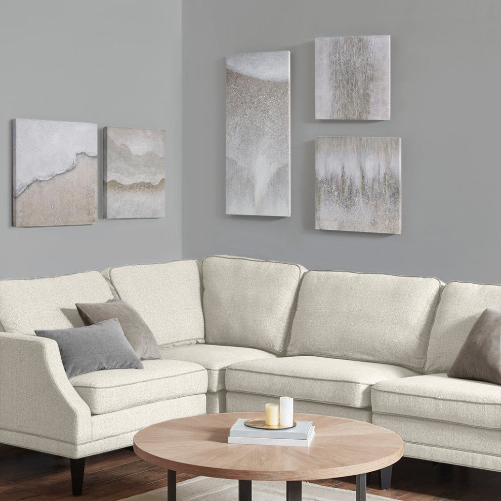Madison Park Natural Essence Abstract Glitz Gallery Canvas Wall Art