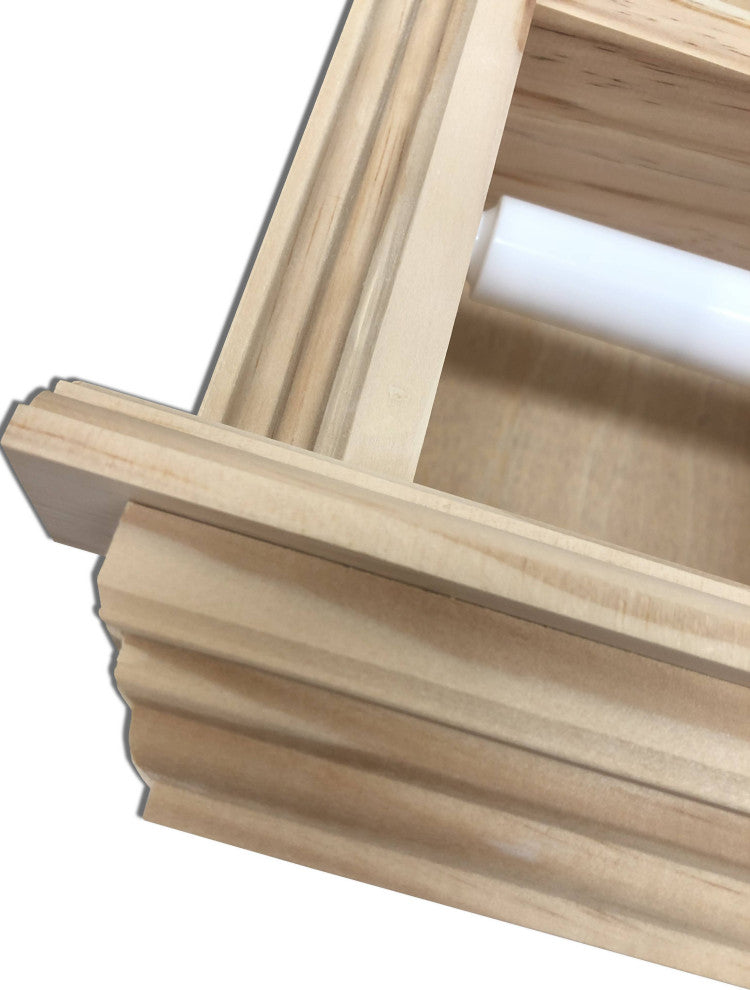 Montclair Combination Toilet Paper Holder Recessed Magazine Rack, Unfinished