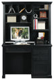 Eagle Furniture, Coastal Single-Pedestal Desk, Caribbean Rum, Without Hutch