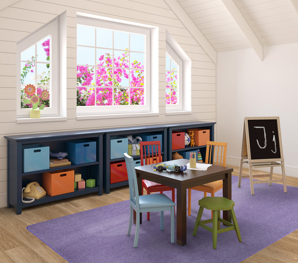 Kid Essentials Rug, Just Kidding, Very Violet, 6'x9'