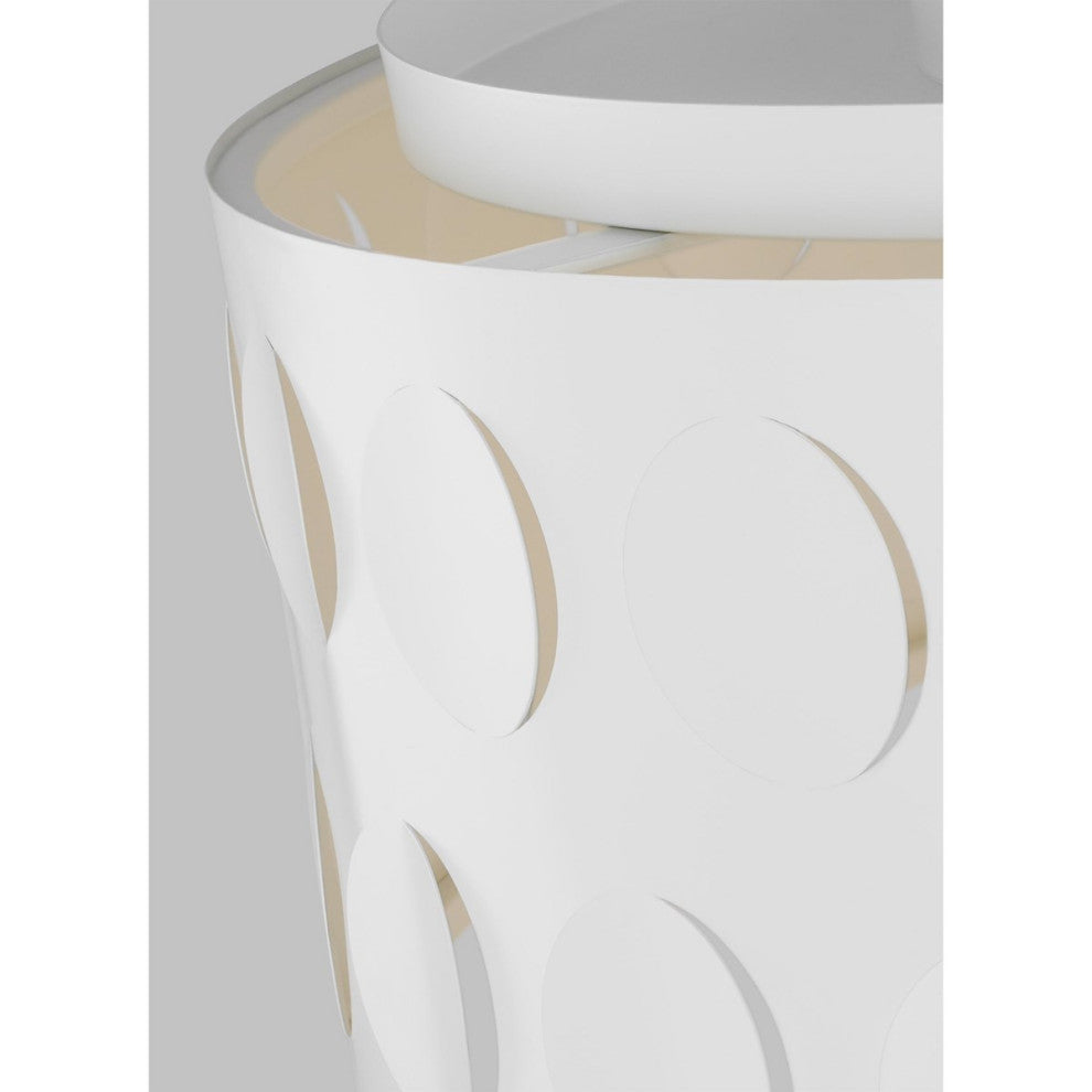 Kate Spade Dottie 4-Light Large Flush Mount KSF1024MWT, Matte White