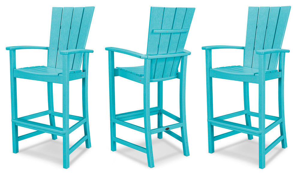 POLYWOOD Quattro 3-Piece Bar Set, Aruba