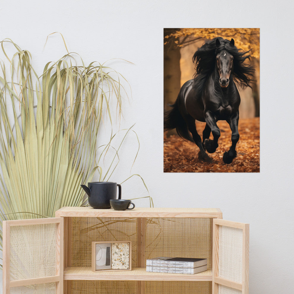 A Brush with Freedom Rustic Photorealism Digital Artwork Loose Art Print, 24" X 36"