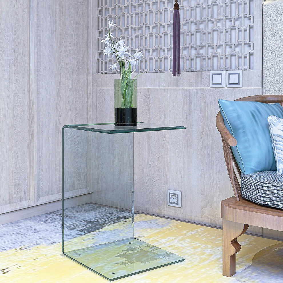 Whole Tempered Glass Coffee Table End Table Transparent Side Table
