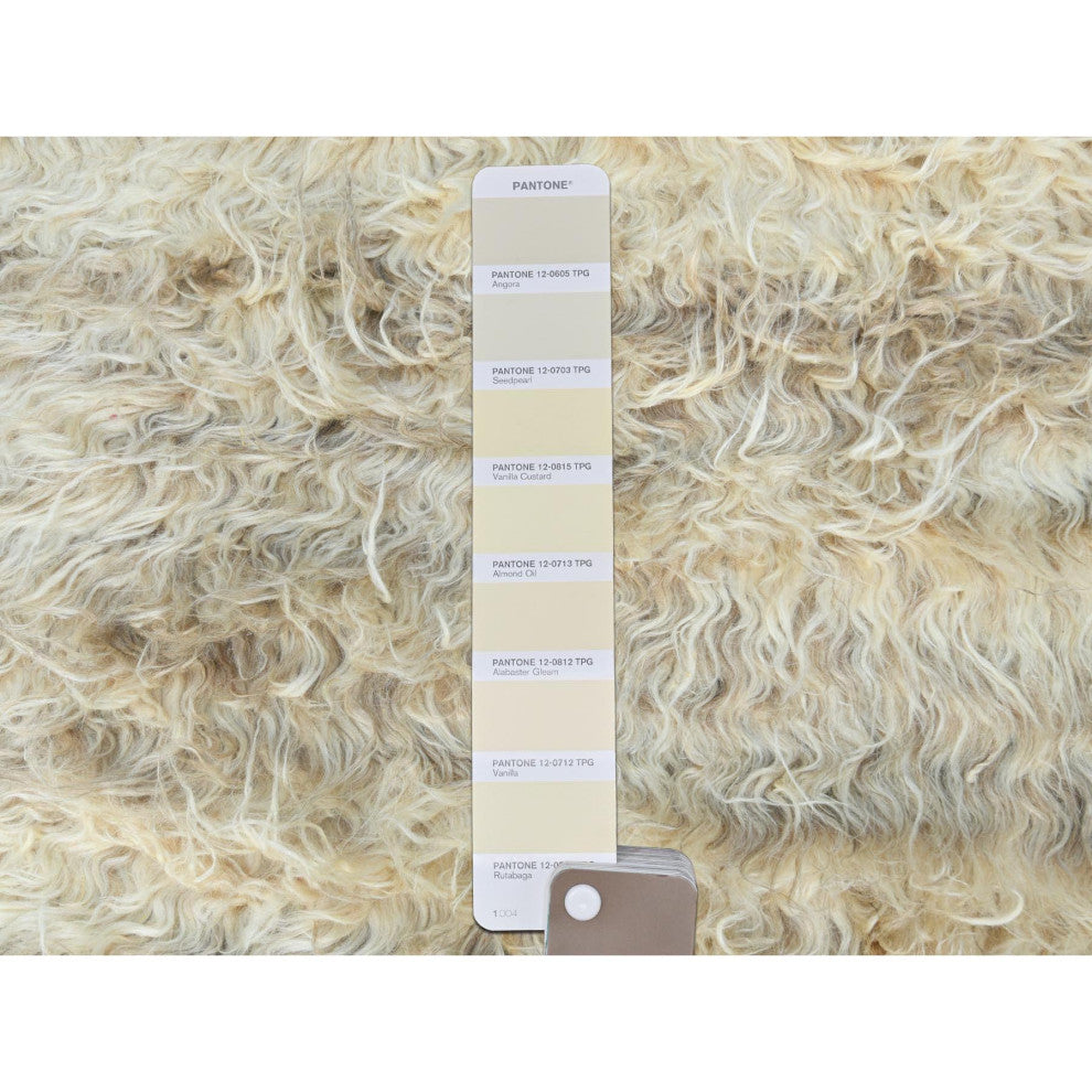 Ivory, Moroccan Berber, Natural Wool, Hand Knotted, Runner Rug, 2'6"x8'