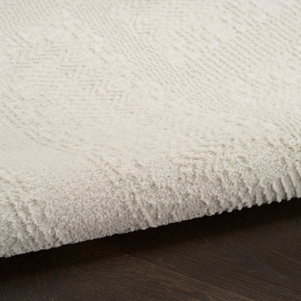 Nourison Nordic 2' x 6' Ivory Modern Indoor Rug