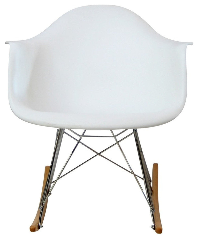 Modern Contemporary Living Room Lounge Chair White