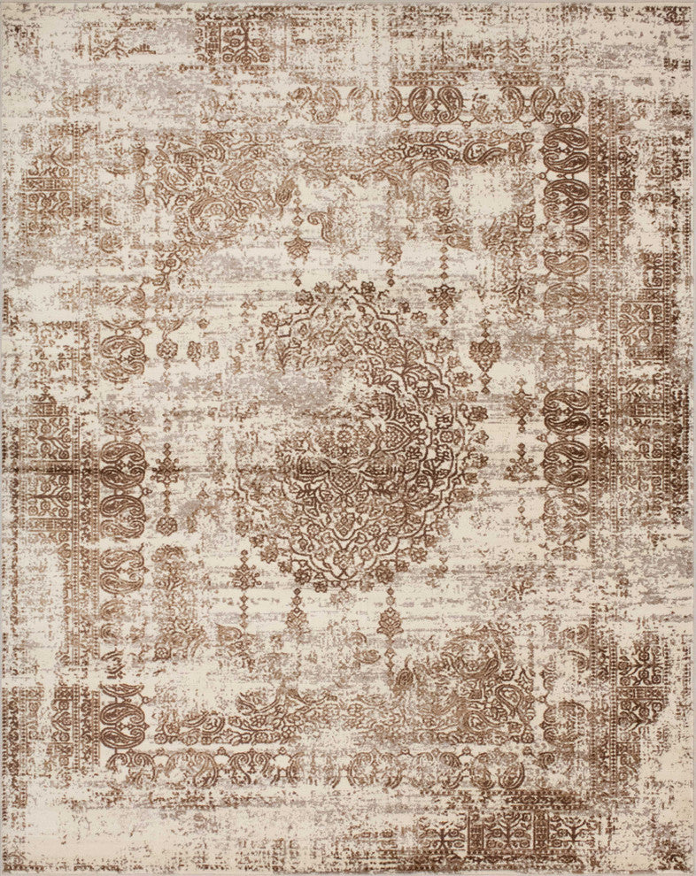 Noori Rug Lagoon Emilie Ivory/Brown Runner