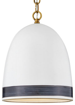 Hinkley Lighting 3364 Nash 10"W Mini Pendant - Heritage Brass / Black