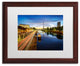 ''Blue Hour in Paris'' Matted Framed Canvas Art by Mathieu Rivrin