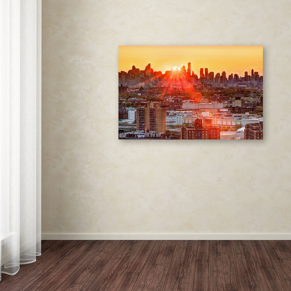 ''Midtown Sunset'' Canvas Art by David Ayash