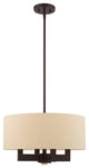 Livex Lighting Cresthaven 4 Light Bronze Chandelier