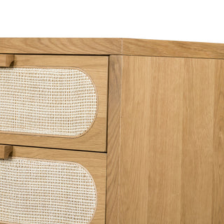 Allegra 5 Drawer Dresser-Natural Cane