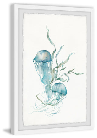 "Jellyfish Pair" Framed Painting Print, 24x36