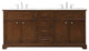 Elegant Decor Americana Bathroom Vanity Teak
