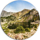 Secret Lake At Albion Basin, Landscape Photo Disc Metal Wall Art, 23"