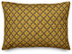 Yellow Floral Squares Throw Pillow