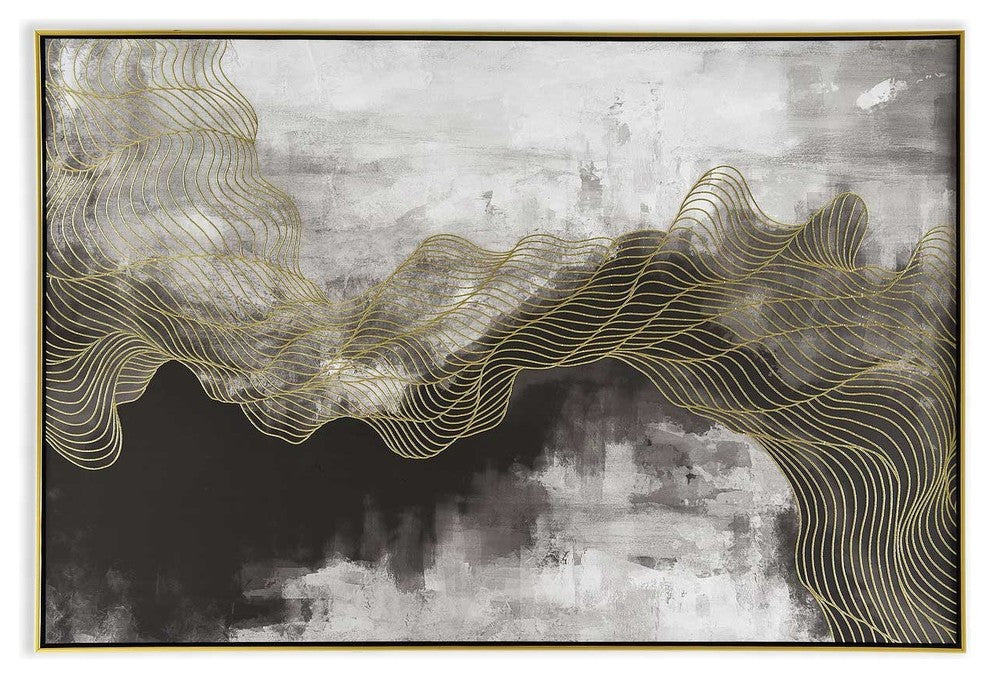 Golden Path Canvas Art