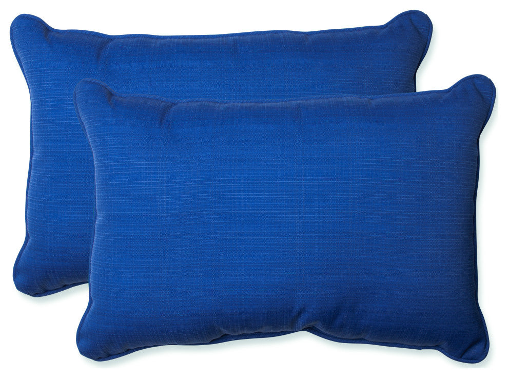 Fresco Oversized Rectangle Throw Pillow, Set of 2, Navy