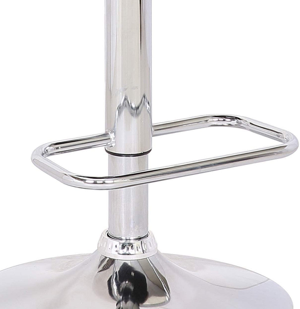 Elegant Bar Stool, Diamond Tufted Faux Leather Seat With Open Weathered Oak Back
