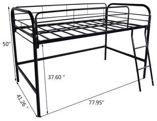Gewnee Metal Twin Loft Bed