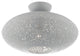 Livex Lighting Charlton 1 Light Nordic Gray, Brushed Nickel Accents Semi-Flush
