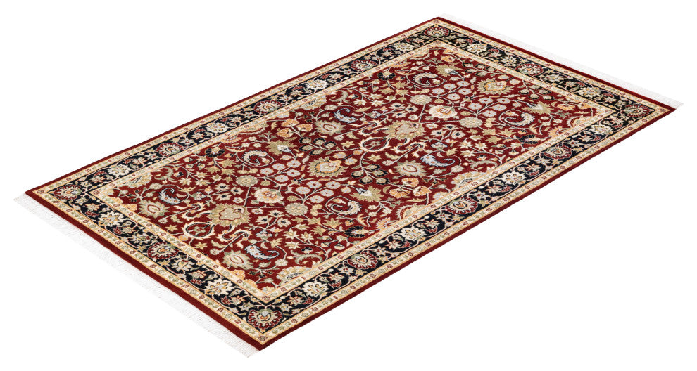 Sirsa, One-of-a-Kind Hand-Knotted Area Rug Red, 3'1"x5'3"