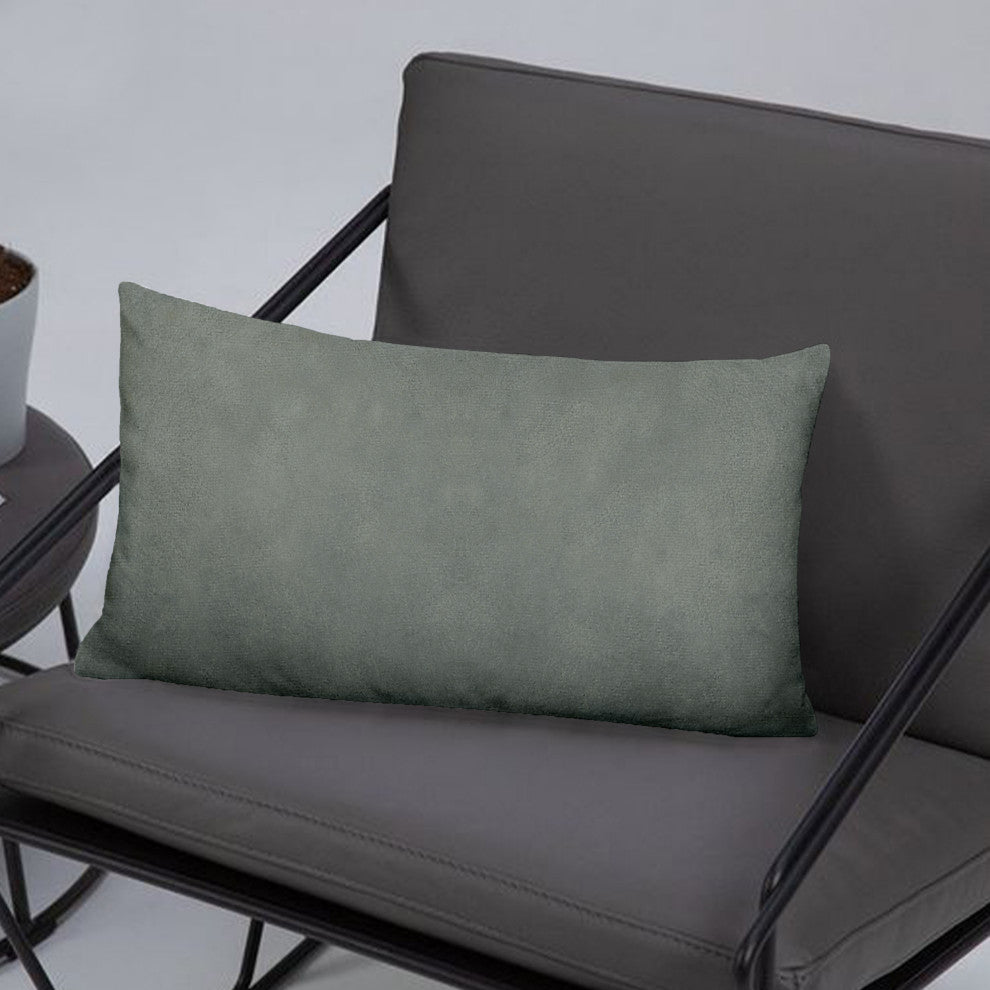 A1HC Soft Velvet Pillow Covers, YKK Zipper, Set of 2, Dove Grey, 12"x20"