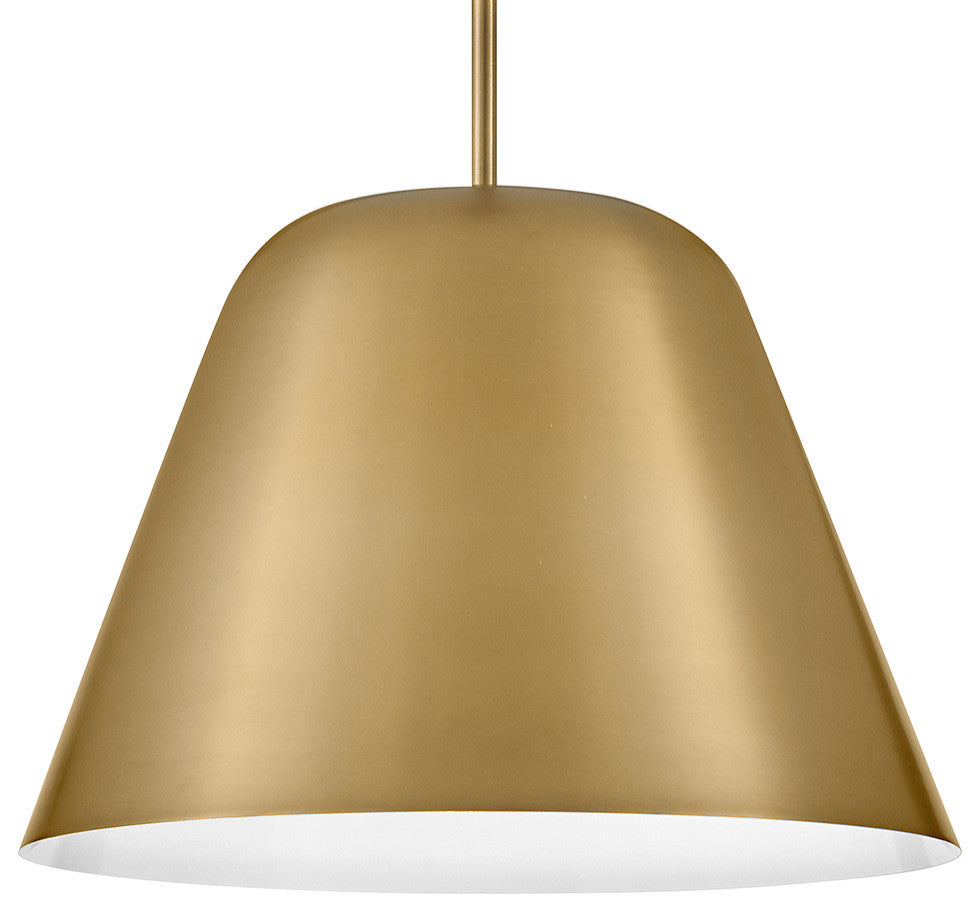 Lark Madi 16" Medium Pendant Light, Lacquered Brass