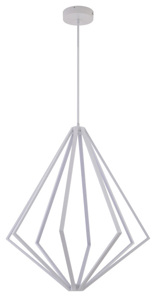 Bethel International WE03C32WH 8-Light LED Chandelier, White