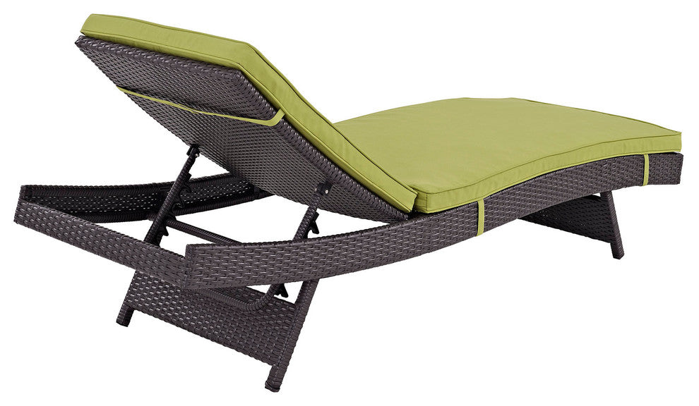 Convene Outdoor Patio Chaise, Espresso Peridot