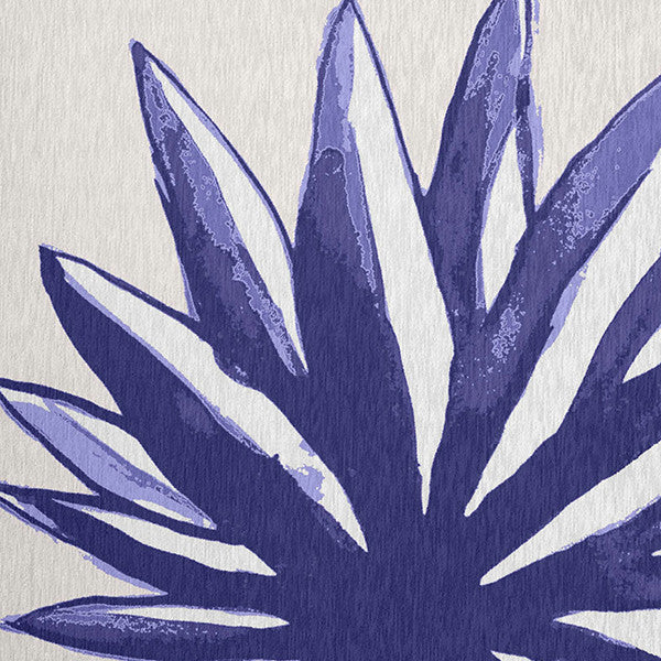 Spiky Flower Spring Chenille Rug, Purple, 5'x7'