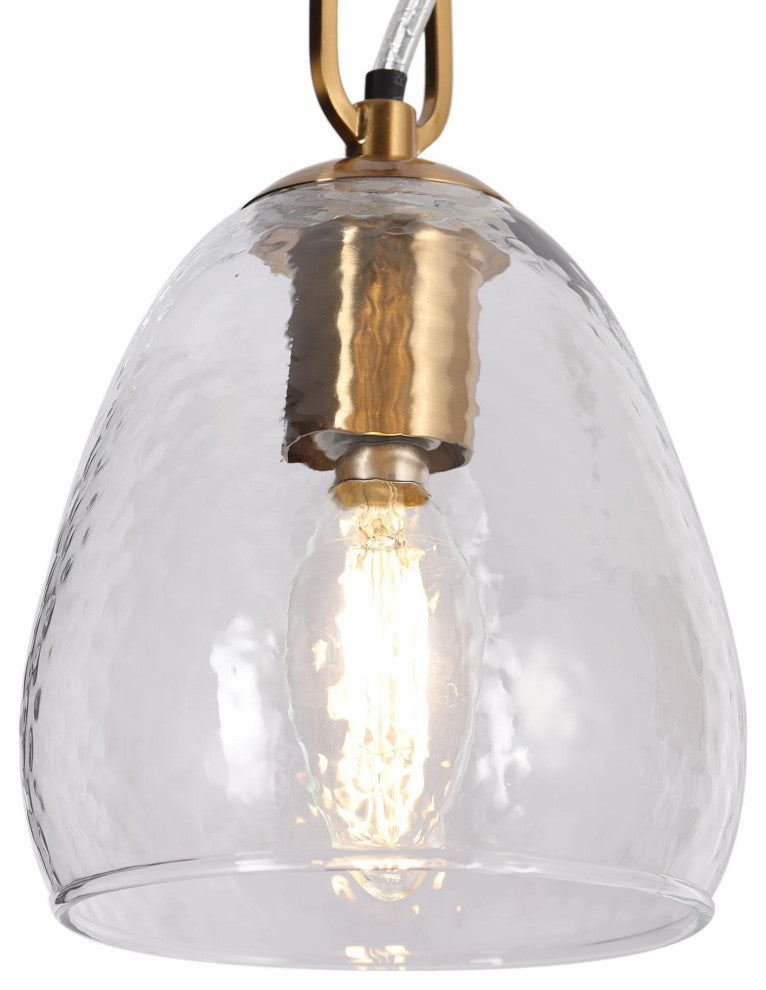 LNC 1-Light Polished Gold Modern/Contemporary Mini Kitchen Island Light