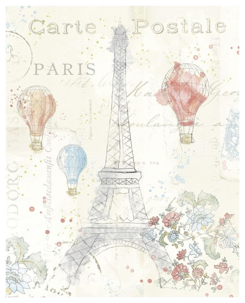 "Lighthearted in Paris II" Digital Paper Print by Katie Pertiet, 24"x30"